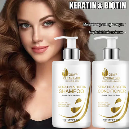 GSWP Keratin Biotin Shampoo Conditioner Set