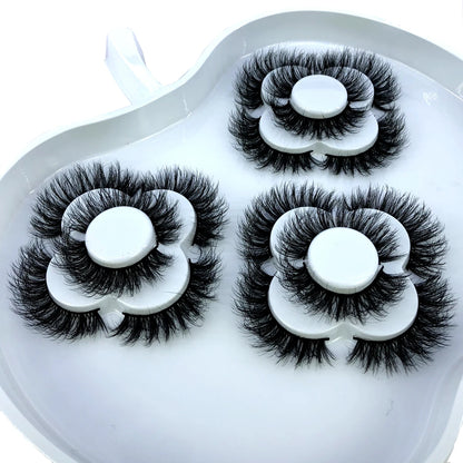 9 pairs of 8-25mm 3D mink eyelashes