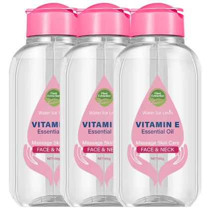 Vitamin E Essential Oil with Niacinamide & Ceramide - Face & Neck Massage Skin Care for Even Tone