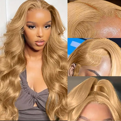 34 36inch 27 Honey Blonde Body Wave Wig
