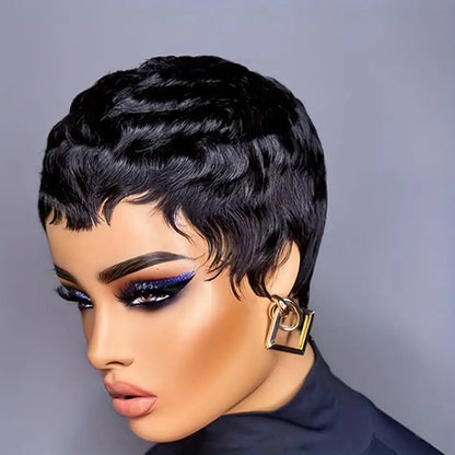 Wigs for Black Women Pixie Cut Human Hair