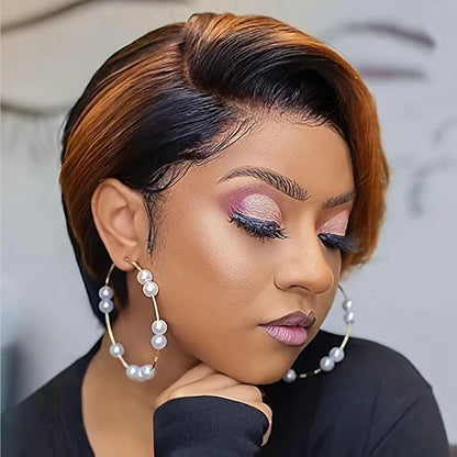 HAIRJOY Synthetic Hair Short Straight Wig