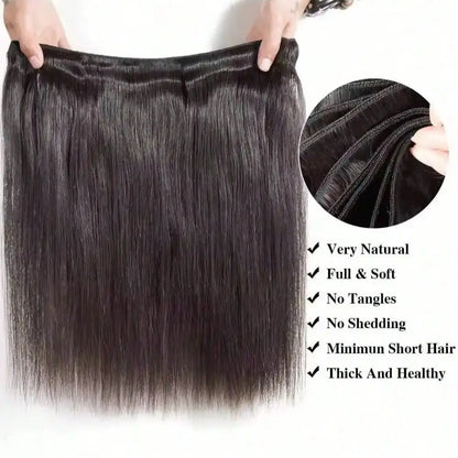 12A Bone Straight Human Hair Bundles 100% Unprocessed Brazilian Virgin Hair 32 Inch Raw Hair Double Bundles Weave Extensions