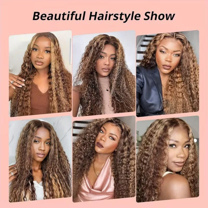 Deep Wave Highlight Lace Front Wig