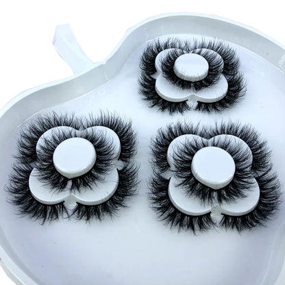 9 pairs of 8-25mm 3D mink eyelashes