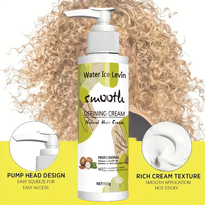 Love Your Curly Hair - All in One Curly Cream Styling, Anti-Curly Curly Cream Curly Hair, Repair, Definition, Hydrating Japanese Style and Shea Butter, 150g