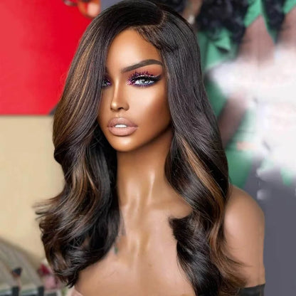 250 Density P1B30 Highlight Ombre Human Hair Wig