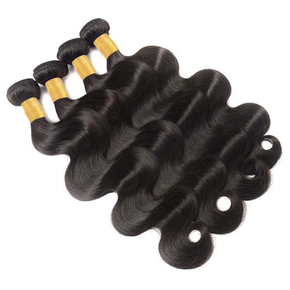 Body Wave Bundles Human Hair Natural Black Color Body Wave Bundle 30 32 34 Inch Grade 12A Brazilian Virgin Remy Hair 3 Bundles