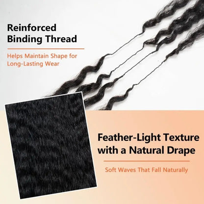 Natural Black Kinky Straight Crochet Hair