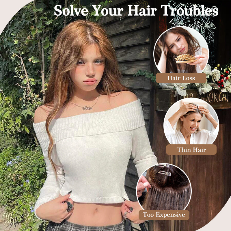 Holdbalance Clip In Hair Extensions Long Straight Wavy Synthetic Hairpiece,Natural & Soft Hair &Blends Well Hair Extension, Daily Use, Party Use Best Everyday Fashion Accessories