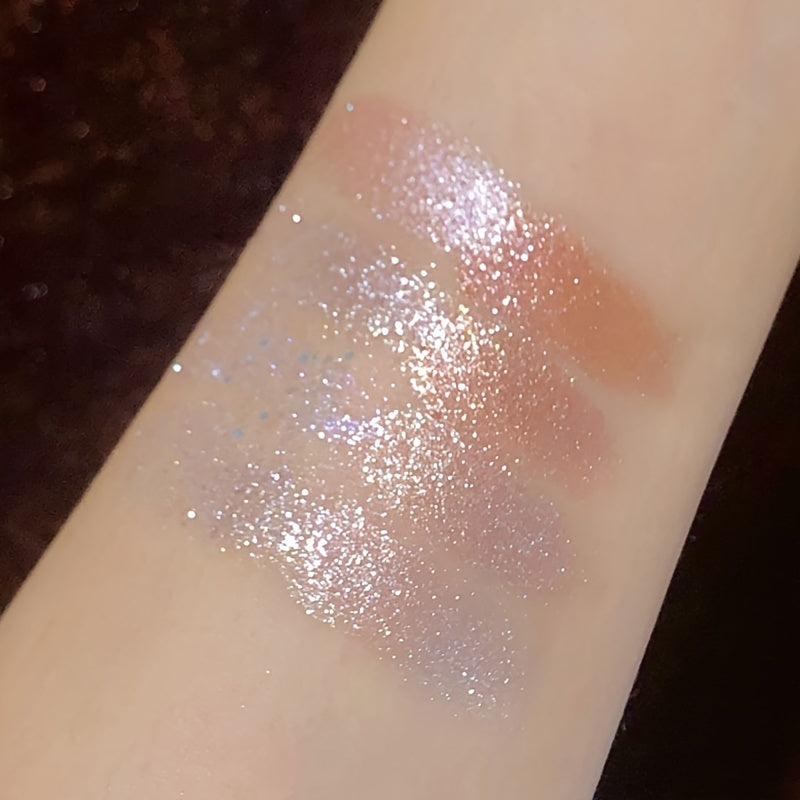 9 Colors Eyeshadow Palette Glitter Sparkling Sequin Finish Highlighter Eyeshadow Rose Pinkish Color Tone Eyeshadow For Christmas Halloween Beauty Makeup For Music Festival