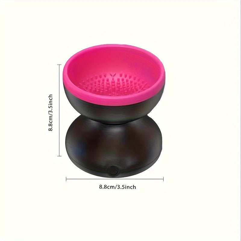 Electric Makeup Brush Cleaner Machine, Portable Automatic USB Cosmetic Brushes Cleaner Cleanser Tool For All Size Beauty Makeup Brush Set, Liquid Foundation, Contour, Eyeshadow, Blush Brush