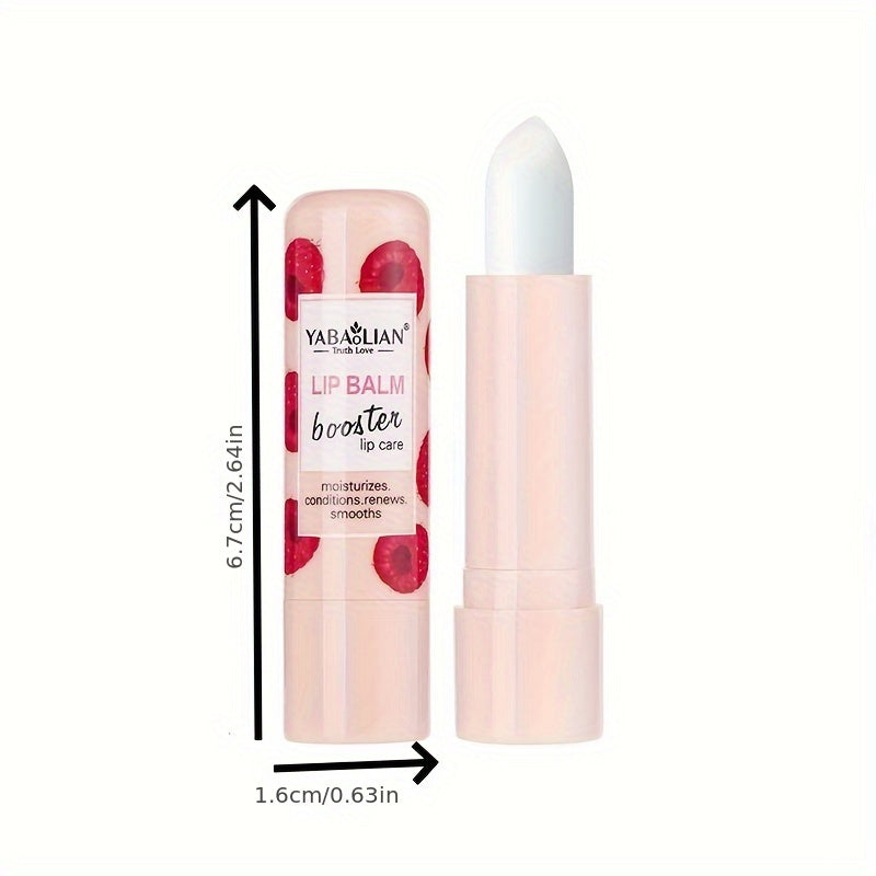 Hydrating Lip Balm, 6 Fruit Flavors Lip Care For Cracked, Moisturizing Lip Beauty, Long-lasting Effect, Fade Lip Line Plant Squalane