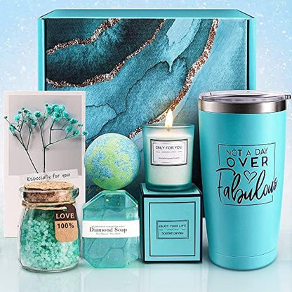 Valentines Day Gifts for Her, Relaxing Spa Gift Basket Set, Unique Birthday Gift Ideas for Women, Christmas Gifts for Mom Sister Best Friend Wife, Employee Teacher Nurse Appreciation Gift