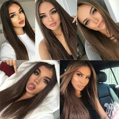 Brown Colored 13x6 Lace Front