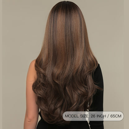 Long Wavy Brown Wig